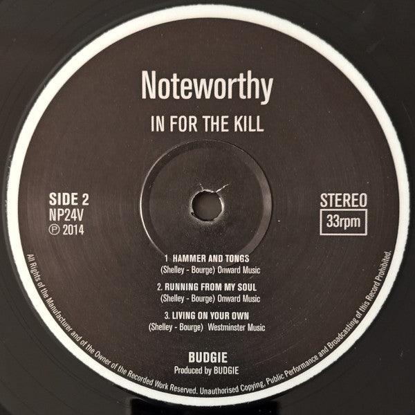 Budgie : In For The Kill! (LP, Album, RE)