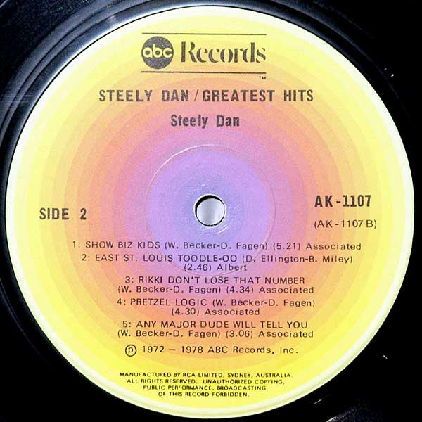 Steely Dan : Greatest Hits (2xLP, Comp, Gat)