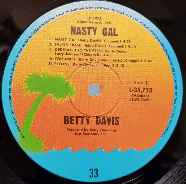 Betty Davis : Nasty Gal (LP, Album)