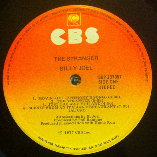 Billy Joel : The Stranger (LP, Album)