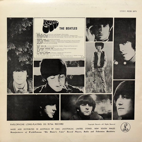 The Beatles : Rubber Soul (LP, Album, RE, EMI)