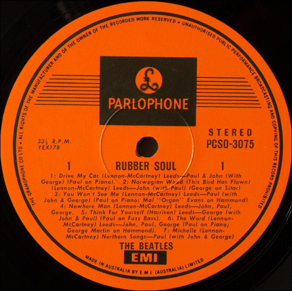 The Beatles : Rubber Soul (LP, Album, RE, EMI)