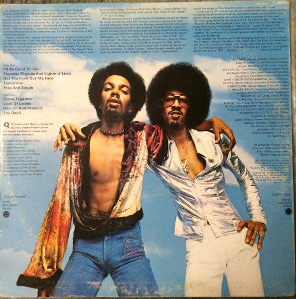 The Brothers Johnson* : Look Out For #1 (LP, Album)