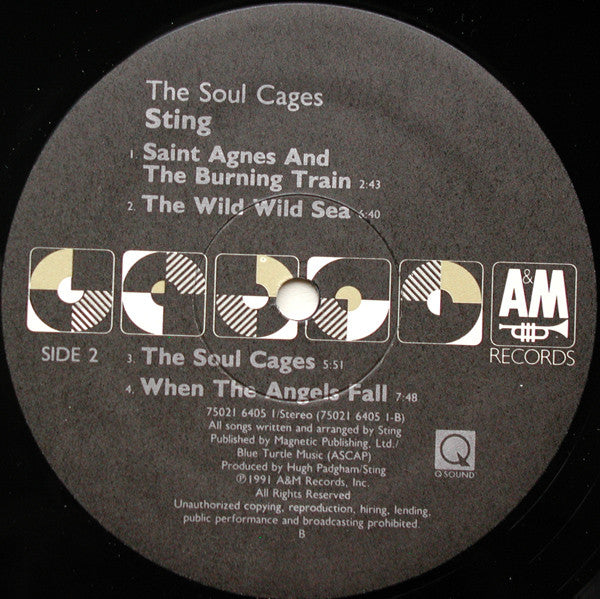 Sting : The Soul Cages (LP, Album)