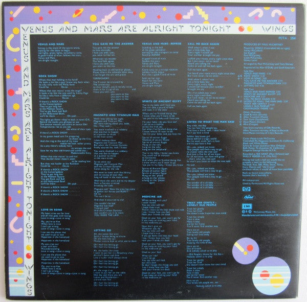 Wings (2) : Venus And Mars (LP, Album)