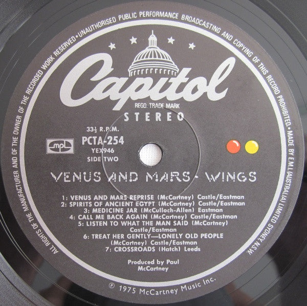 Wings (2) : Venus And Mars (LP, Album)