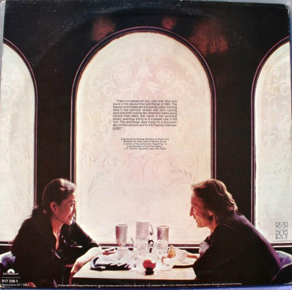 John Lennon & Yoko Ono : Heart Play: Unfinished Dialogue (LP)