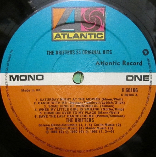 The Drifters : 24 Original Hits (2xLP, Comp, Mono)