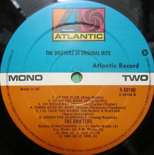 The Drifters : 24 Original Hits (2xLP, Comp, Mono)
