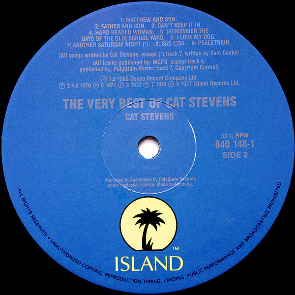 Cat Stevens : The Very Best Of Cat Stevens (LP, Comp)