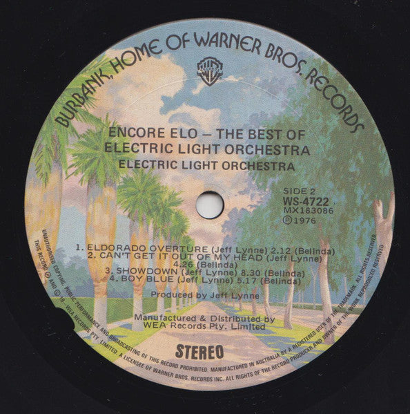Electric Light Orchestra : Encore ELO - The Best Of The Electric Light Orchestra (LP, Comp)