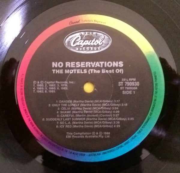 The Motels : No Reservations : The Best Of The Motels (LP, Comp)