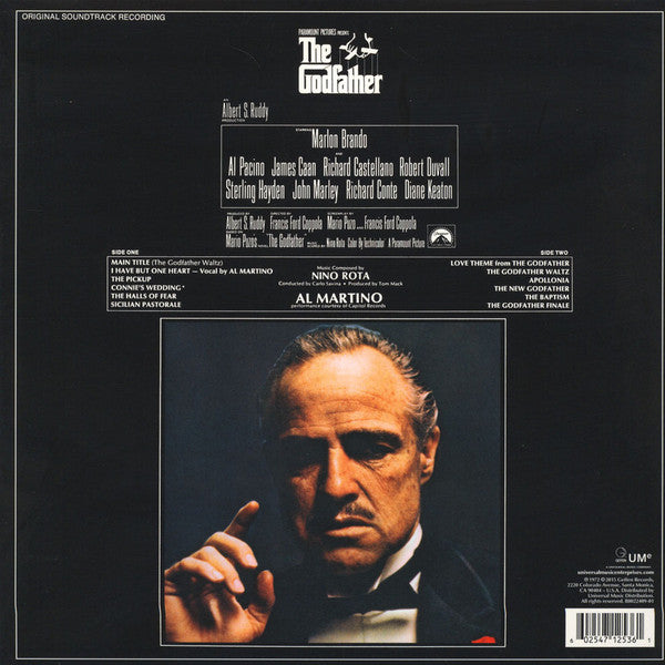 Nino Rota : The Godfather (LP, Album, RE, 180)