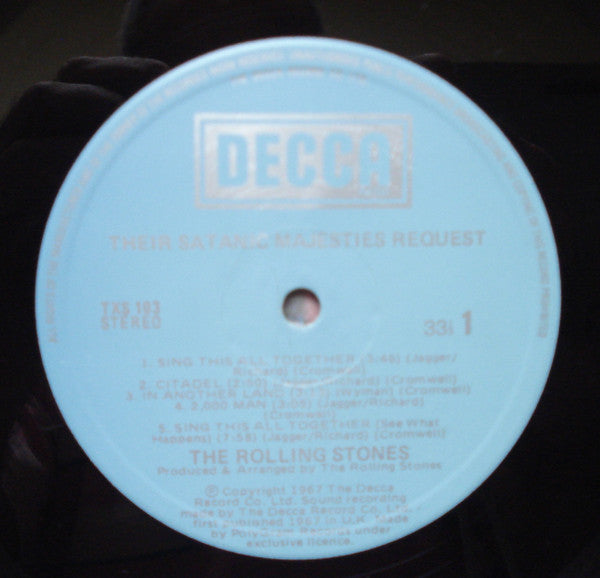 The Rolling Stones : Their Satanic Majesties Request (LP, Album, RE, Gat)