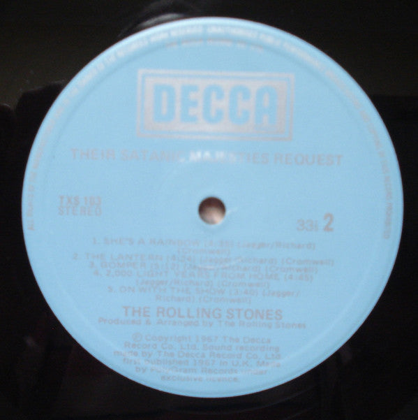 The Rolling Stones : Their Satanic Majesties Request (LP, Album, RE, Gat)