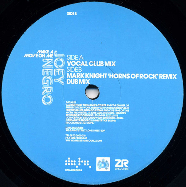 Joey Negro : Make A Move On Me (12", Single)