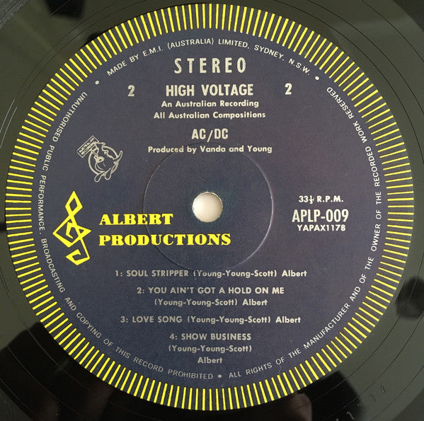 AC/DC : High Voltage (LP, Album)