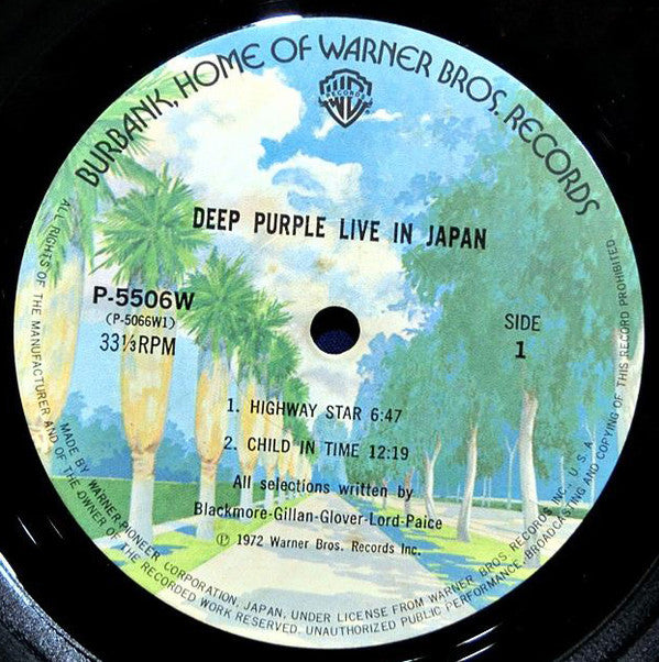 Deep Purple : Live In Japan (2xLP, Album, RP, Gat)