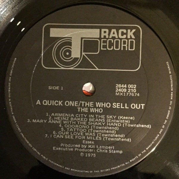 The Who : A Quick One / The Who Sell Out (2xLP, Comp, Gat)