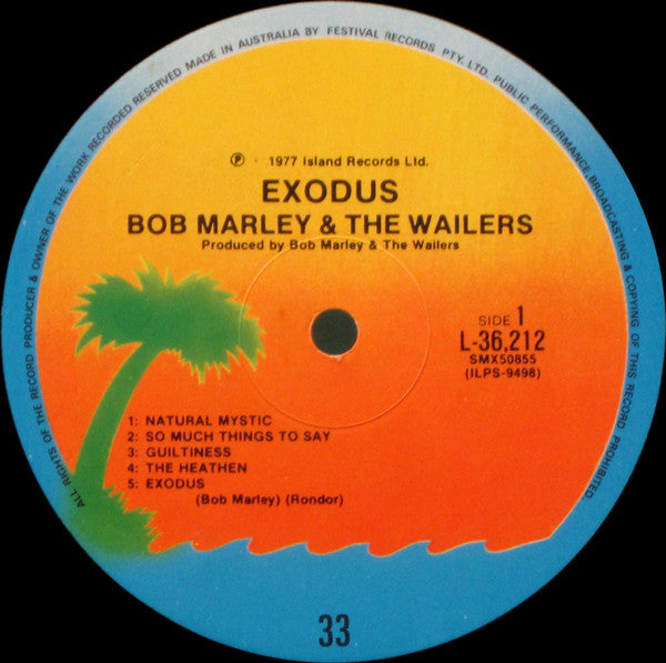 Bob Marley & The Wailers : Exodus (LP, Album)