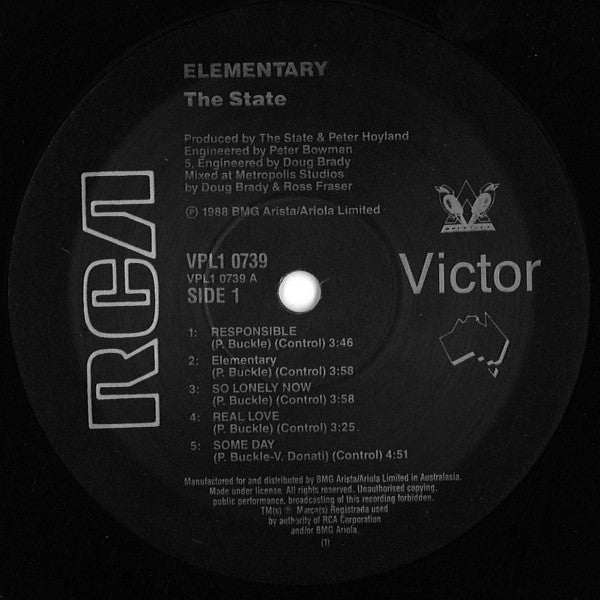 The State (5) : Elementary (LP, Album, Gat)