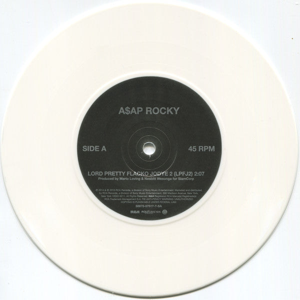 ASAP Rocky : Lord Pretty Flacko Jodye 2 b/w Multiply (7", RSD, Single, Ltd, Whi)