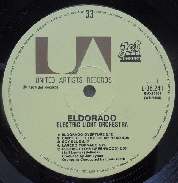 Electric Light Orchestra : Eldorado - A Symphony By The Electric Light Orchestra (LP, Album, RE)