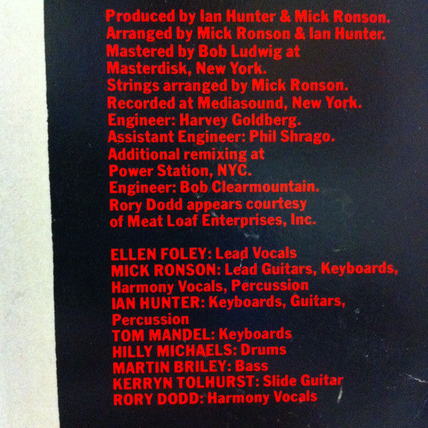 Ellen Foley : Nightout (LP, Album)