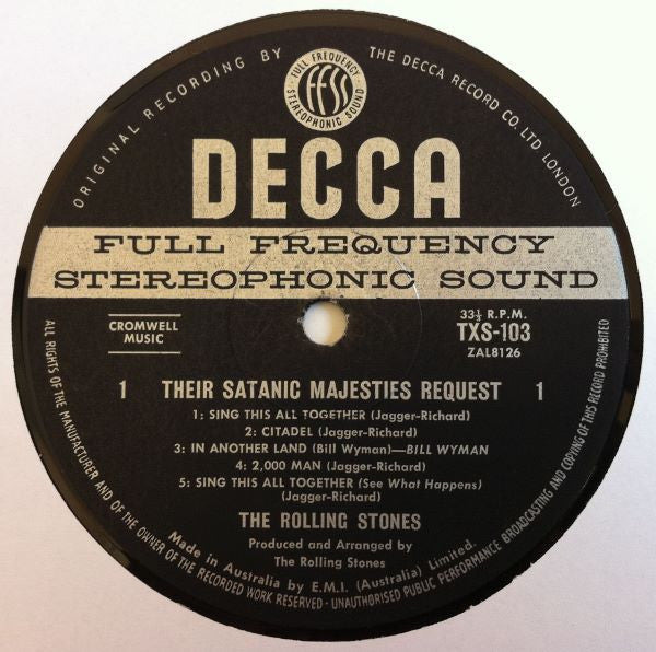 The Rolling Stones : Their Satanic Majesties Request (LP, Album, Gat)