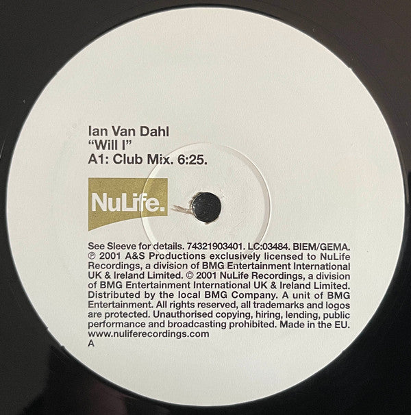 Ian Van Dahl : Will I (12", Single)