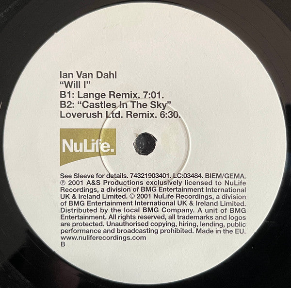 Ian Van Dahl : Will I (12", Single)