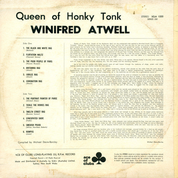 Winifred Atwell : Queen Of Honky Tonk (LP)