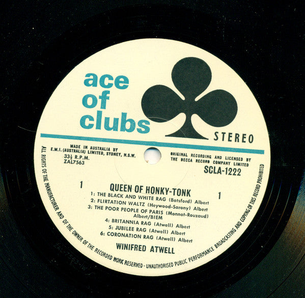 Winifred Atwell : Queen Of Honky Tonk (LP)