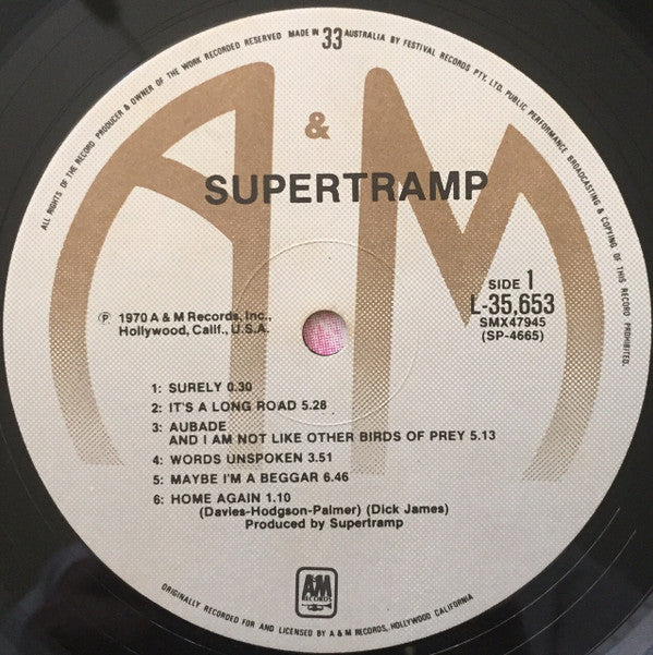 Supertramp : Supertramp (LP, Album, RE)