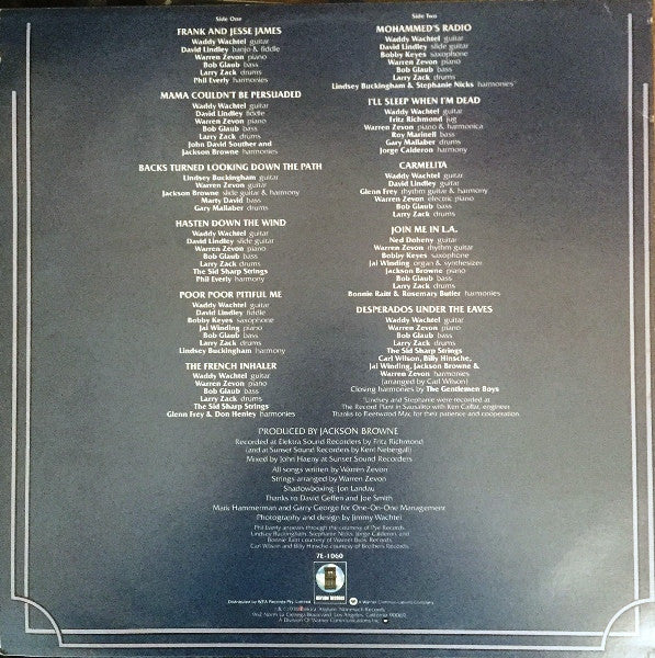 Warren Zevon : Warren Zevon (LP, Album)