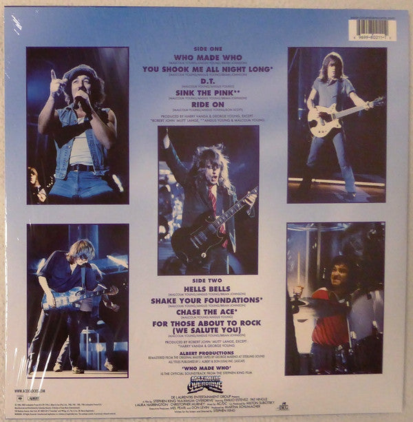 AC/DC : Who Made Who (LP, Album, Comp, RE, RM, 180)