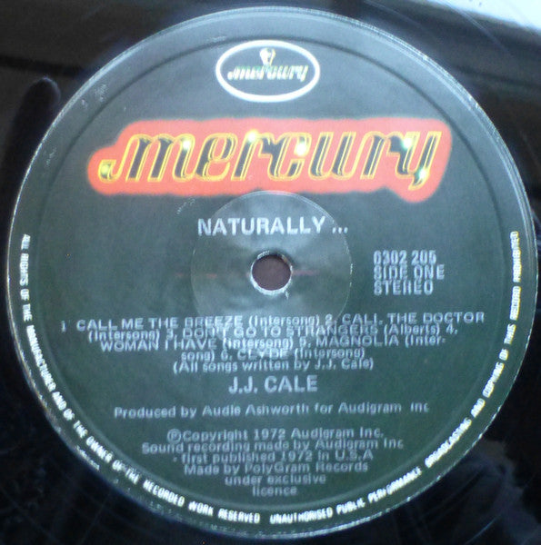 J.J. Cale : Naturally (LP, Album, RE)