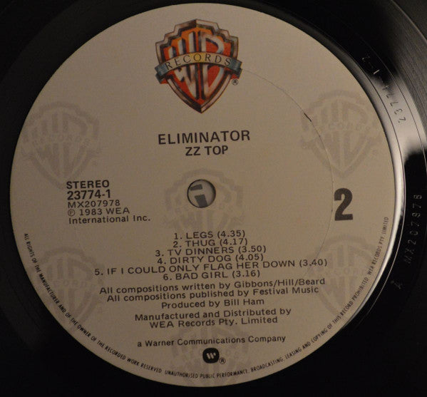 ZZ Top : Eliminator (LP, Album)