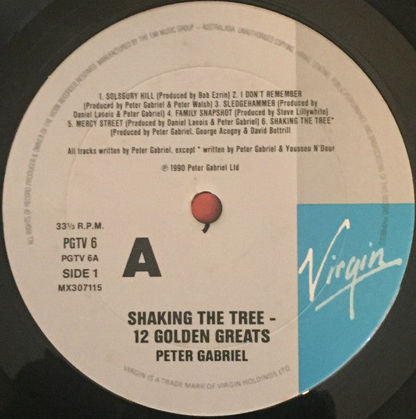 Peter Gabriel : Shaking The Tree (Twelve Golden Greats) (LP, Comp)
