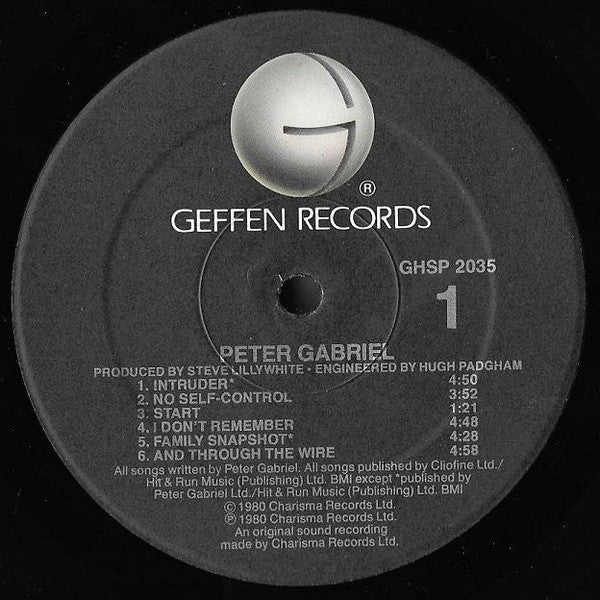 Peter Gabriel : Peter Gabriel (LP, Album, RE)