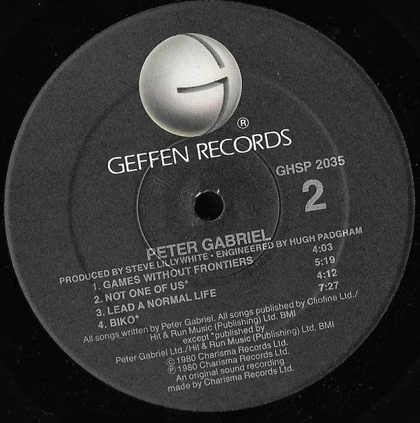 Peter Gabriel : Peter Gabriel (LP, Album, RE)