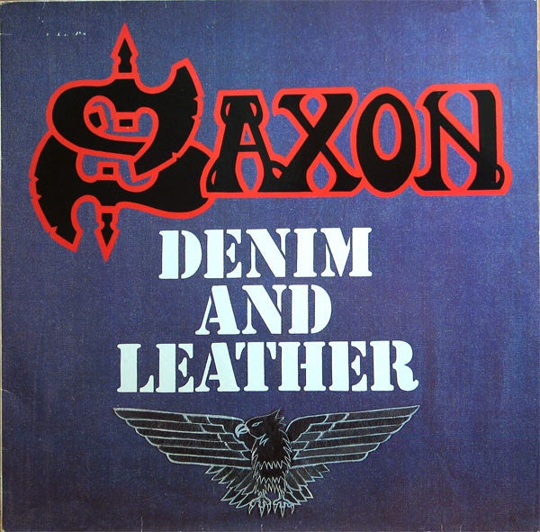 Saxon : Denim And Leather (LP, Album, RE)