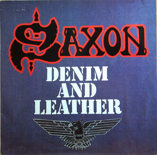 Saxon : Denim And Leather (LP, Album, RE)