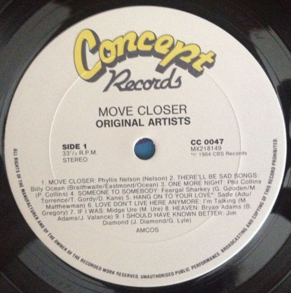 Various : Move Closer (LP, Comp)
