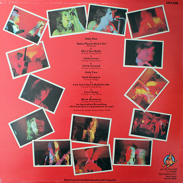 AC/DC : High Voltage (LP, Album, RE)