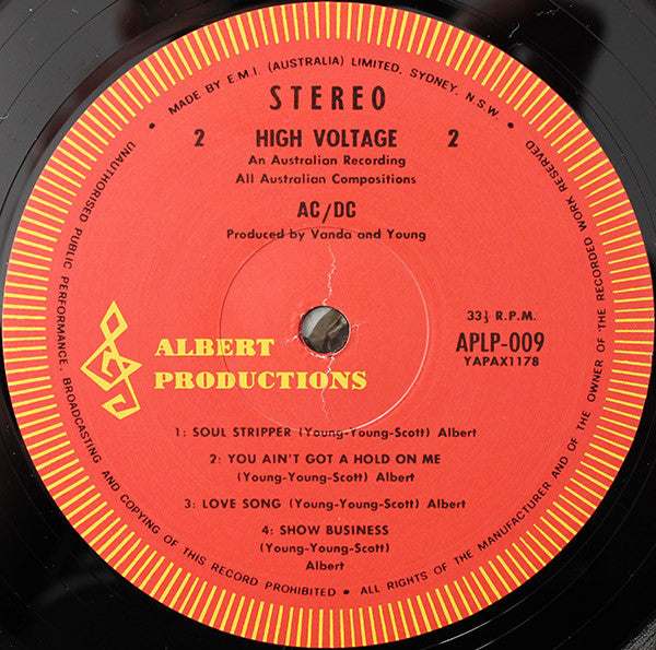 AC/DC : High Voltage (LP, Album, RE)