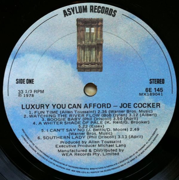 Joe Cocker : Luxury You Can Afford (LP, Album)