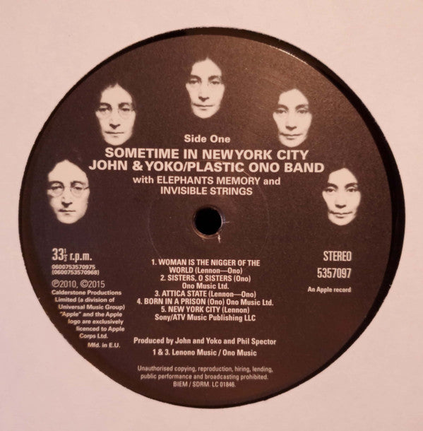 John & Yoko* / Plastic Ono Band* With Elephant's Memory* And Invisible Strings : Some Time In New York City (2xLP, Album, RE, 180)