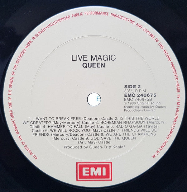 Queen : Live Magic (LP, Album, Gat)