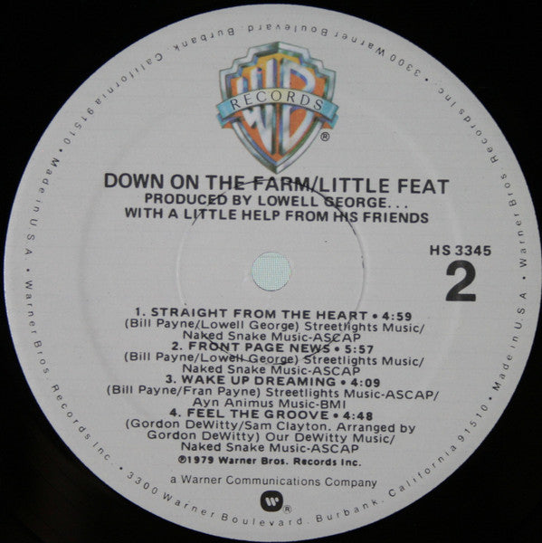 Little Feat : Down On The Farm (LP, Album, Spe)